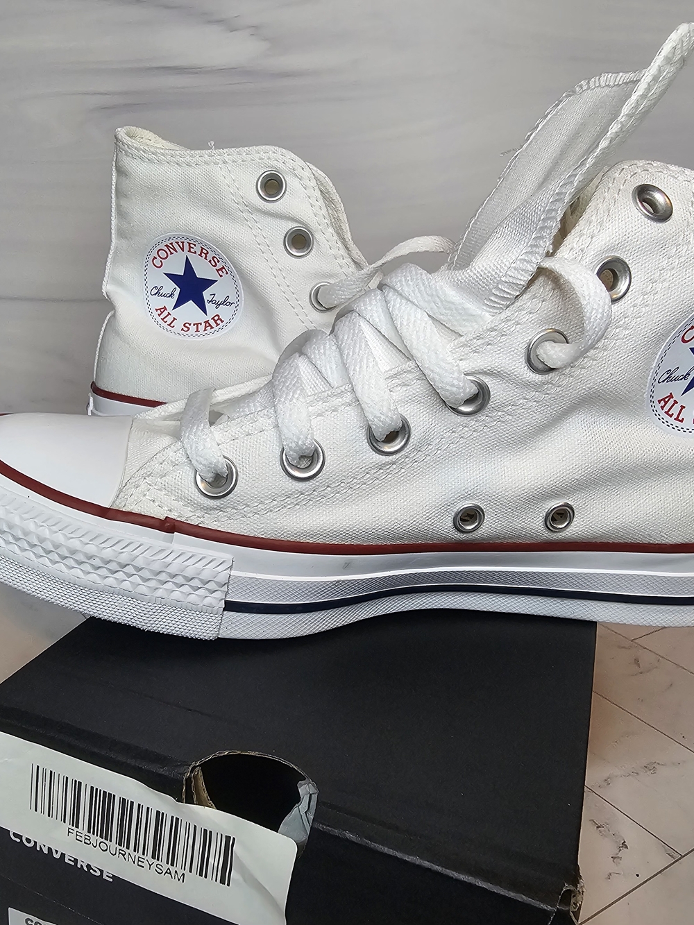 Converse Chuck Taylor All Star High Top Sneakers - White - Picture 7 of 12
